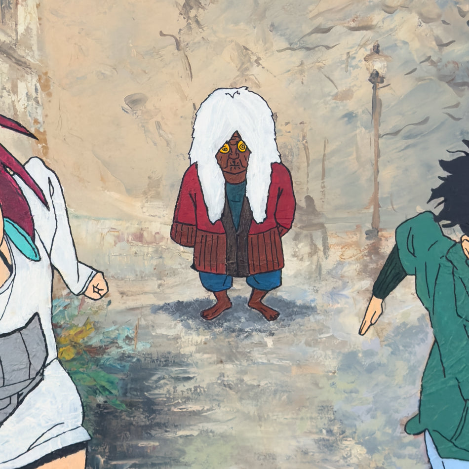 Print Digital - DanDaDan | Corrida Contra a Velha Turbo