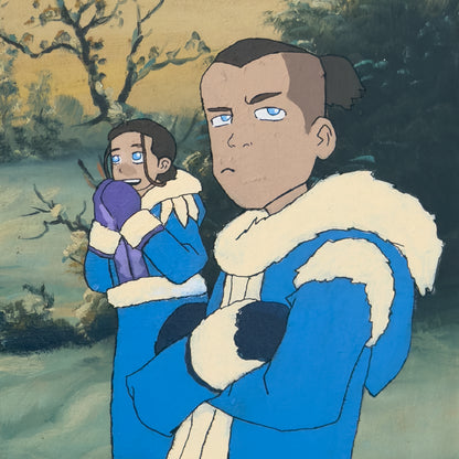 Print Digital - Avatar | Primeiros Momentos do Aang Descongelado