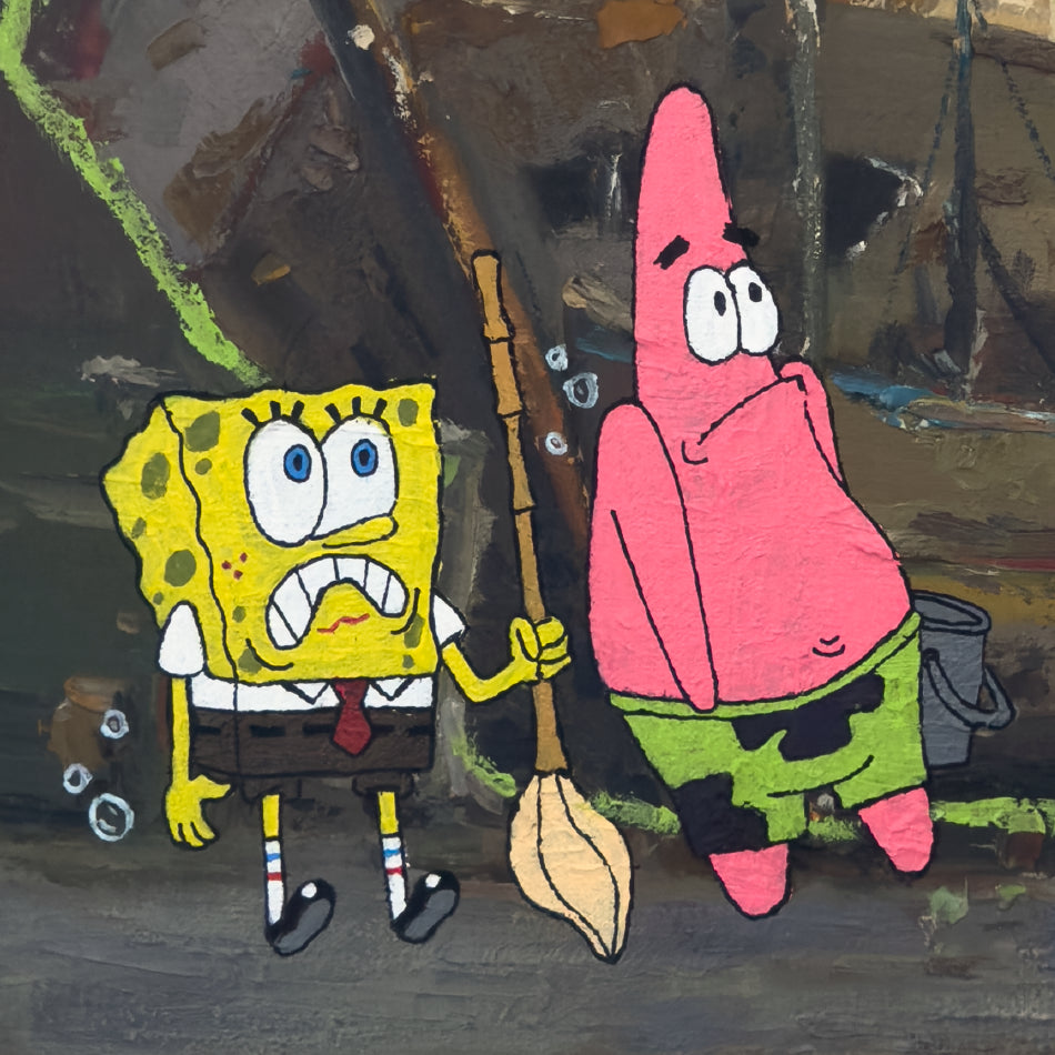 Print Digital - Bob Esponja | Em Território do Holandês Voador