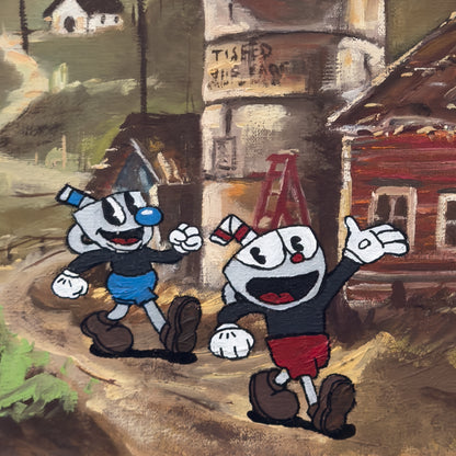 Print Digital - Cuphead | Xicrinho e Caneco Desbravando o Mapa
