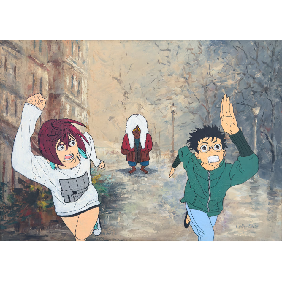 Print Digital - DanDaDan | Corrida Contra a Velha Turbo