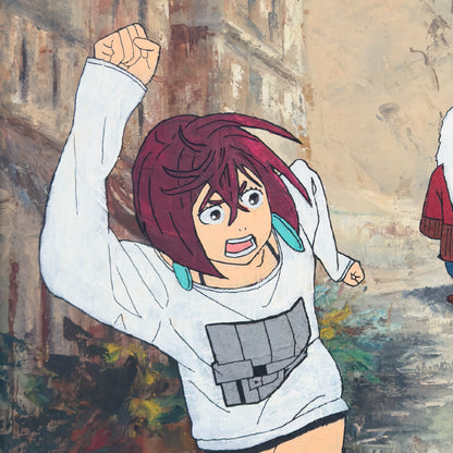 Print Digital - DanDaDan | Corrida Contra a Velha Turbo