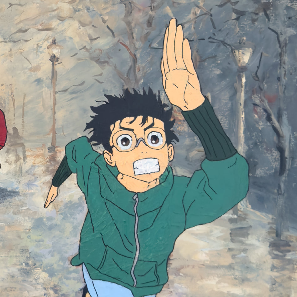 Print Digital - DanDaDan | Corrida Contra a Velha Turbo