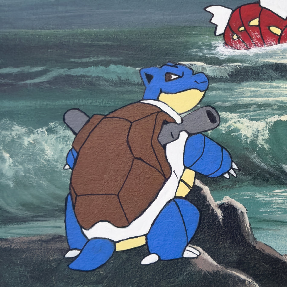 Print Digital - Pokémon | Batalha no Mar Tempestuoso