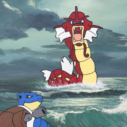 Print Digital - Pokémon | Batalha no Mar Tempestuoso