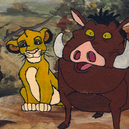 Print Digital - O Rei Leão | Simba, Timão, Pumba e Zazu na Savana